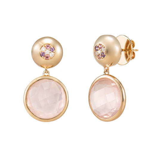 Rose Quartz Earring