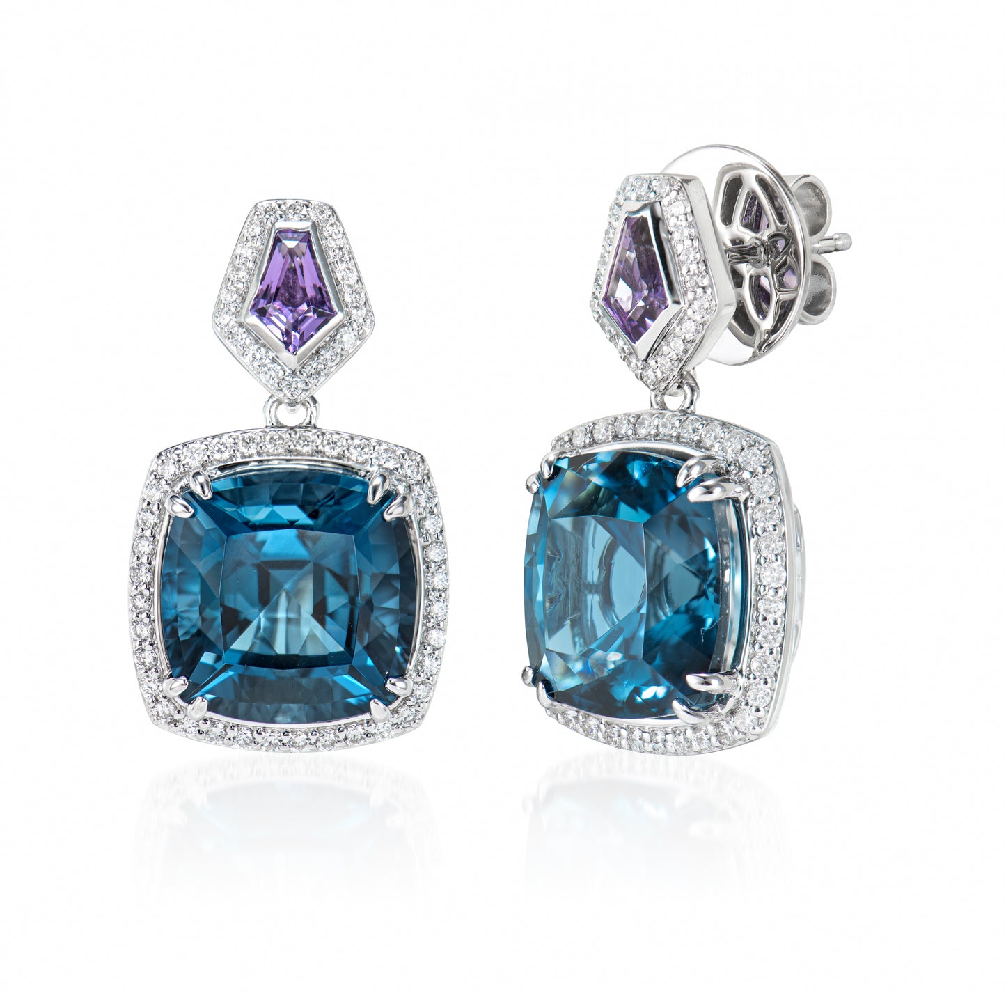 London Blue Topaz Drop Earring