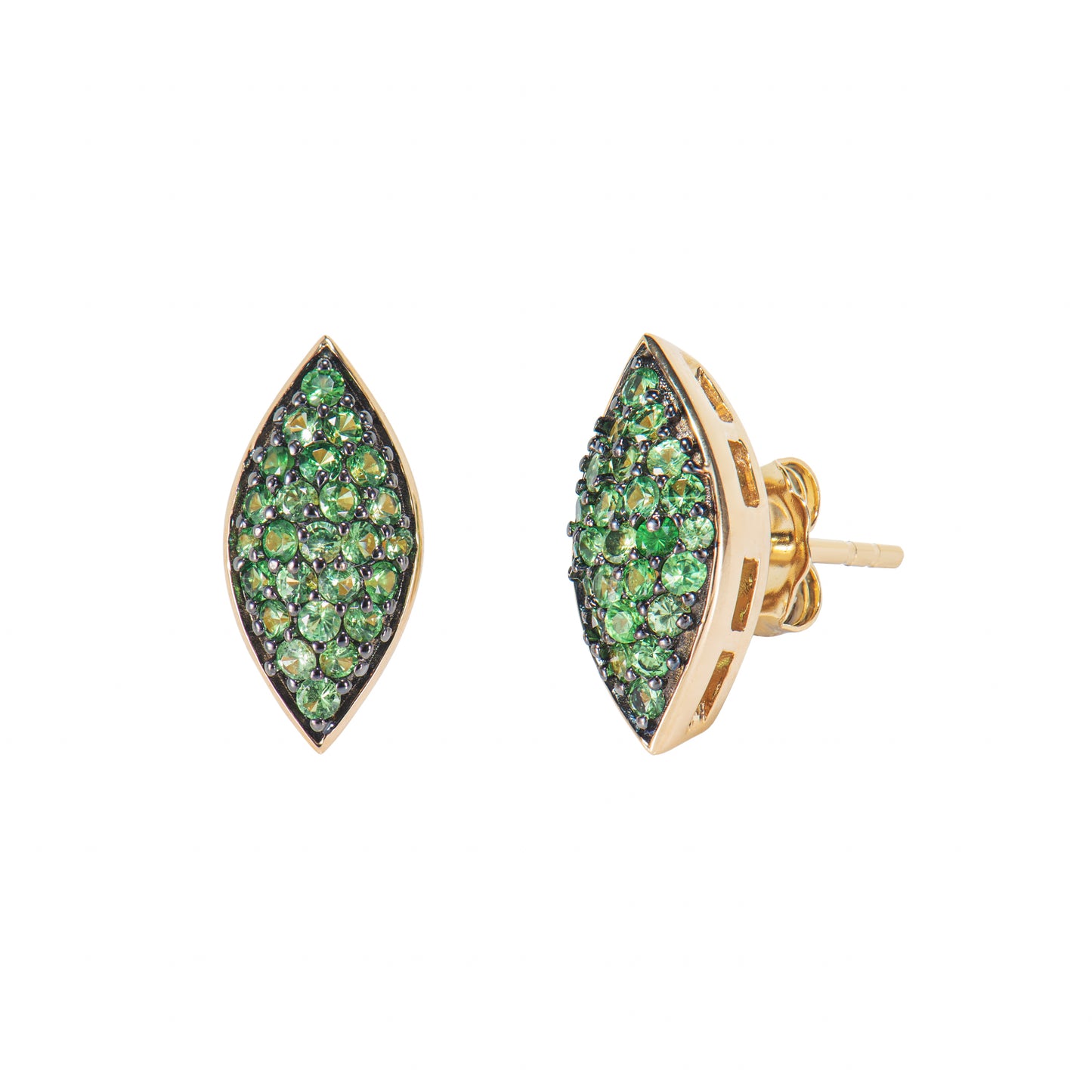 Tsavorite Stud Earring