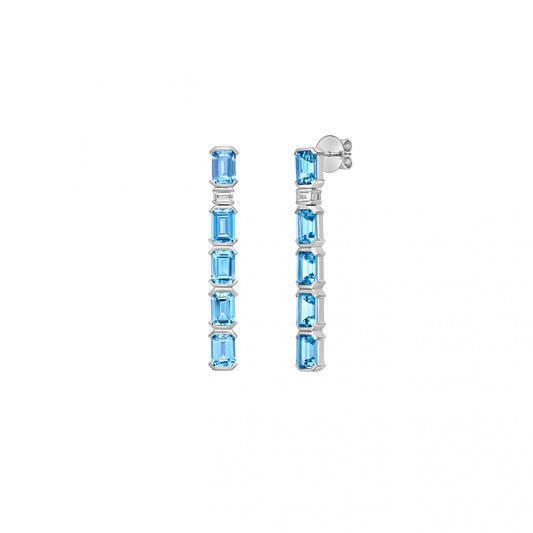 Aquamarine Drop Earring