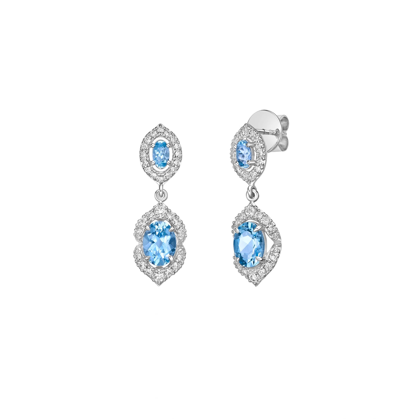 Aquamarine Drop Earring