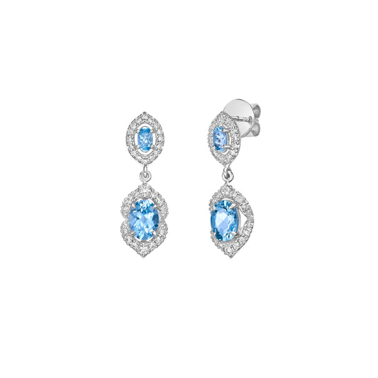 Aquamarine Drop Earring