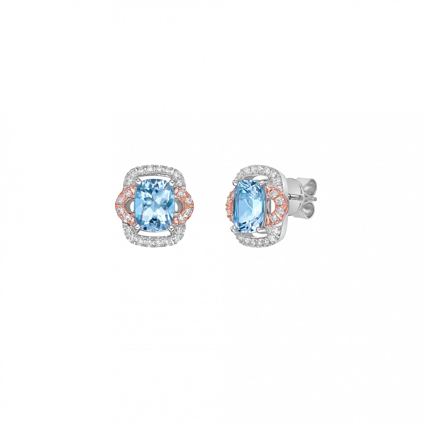 Aquamarine Stud Earring