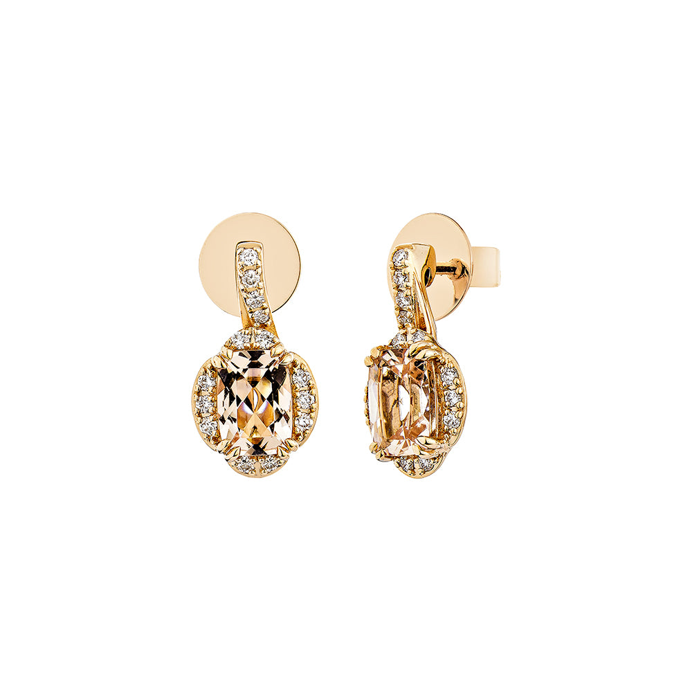 Morganite Drop Earring