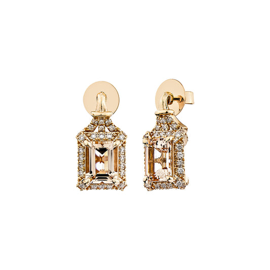 Morganite Drop Earring