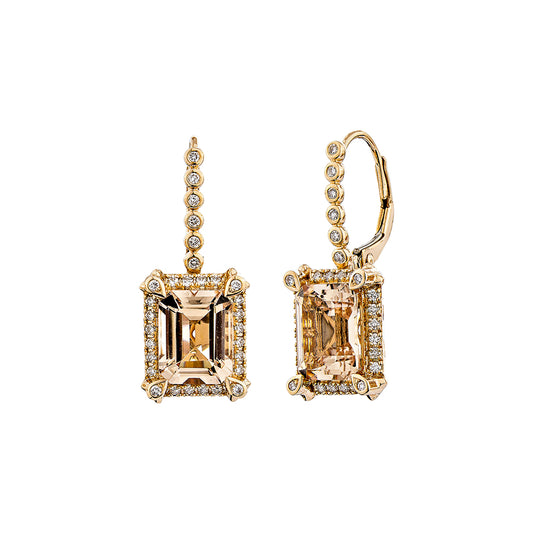 Morganite Drop Earring