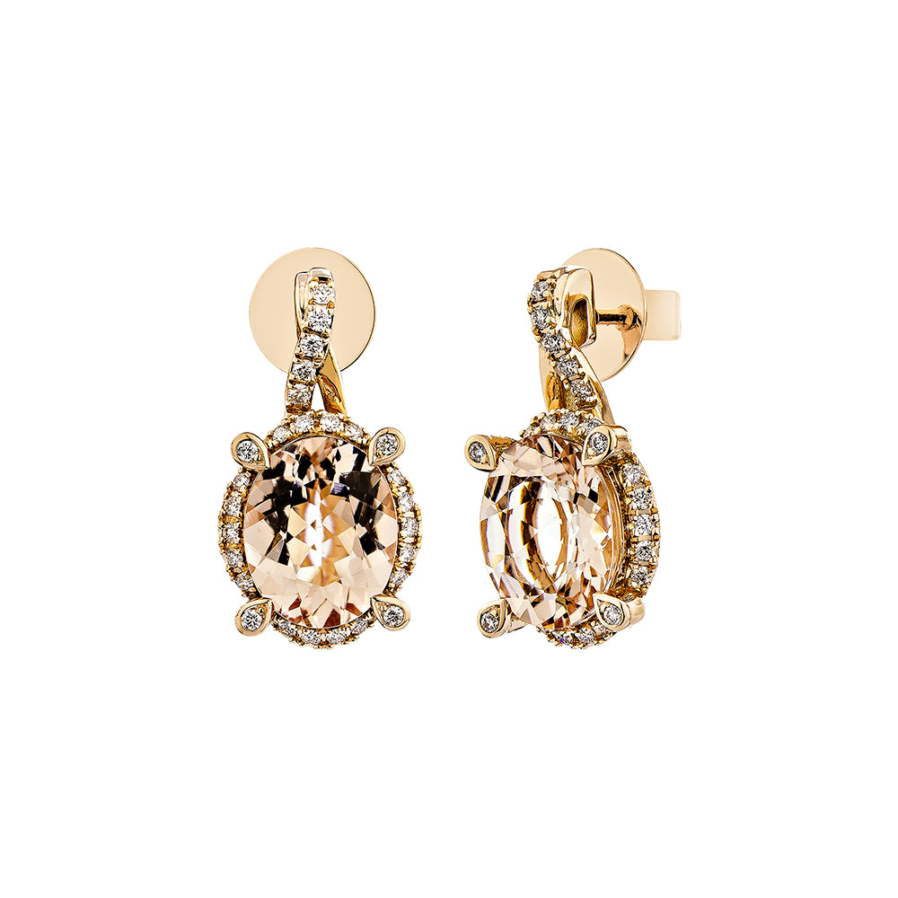 Morganite Drop Earring