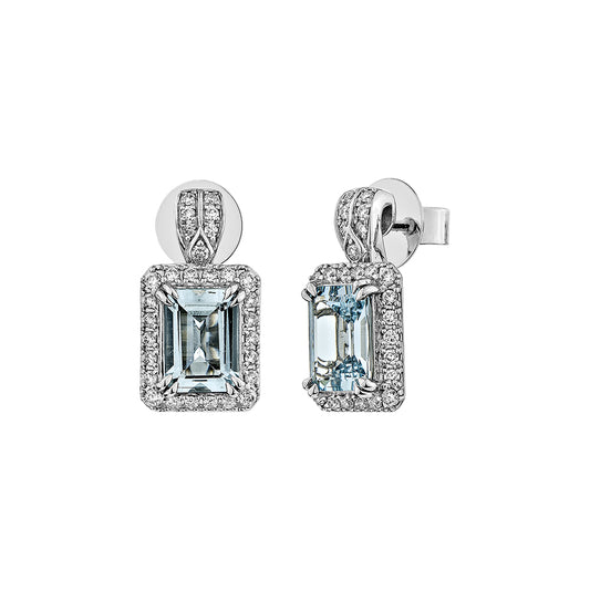 Aquamarine Drop Earring