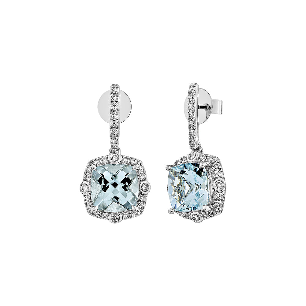 Aquamarine Drop Earring