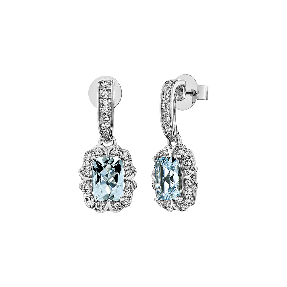 Aquamarine Drop Earring