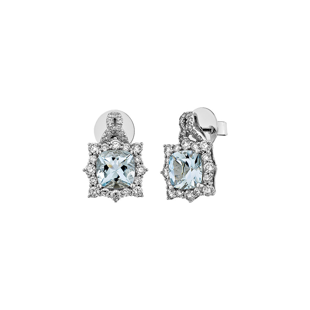 Aquamarine Drop Earring