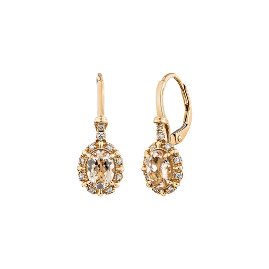 Morganite Drop Earring