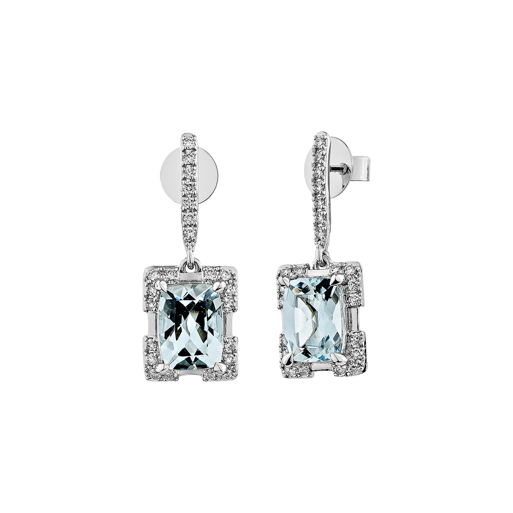 Aquamarine Drop Earring