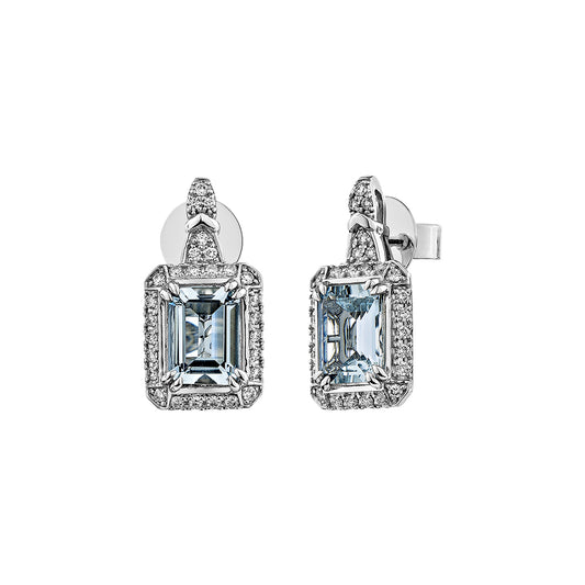 Aquamarine Drop Earring