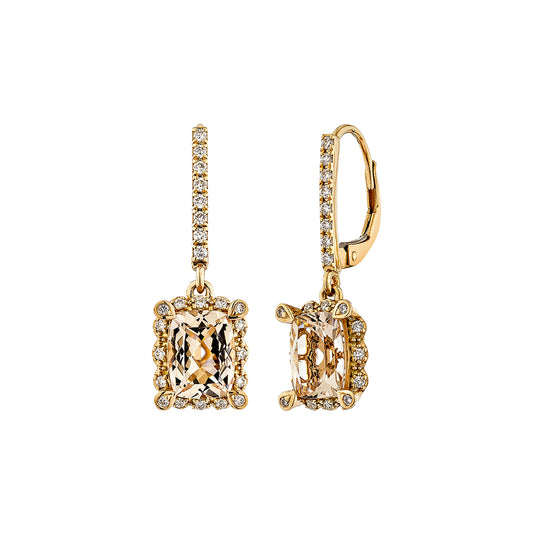 Morganite Drop Earring