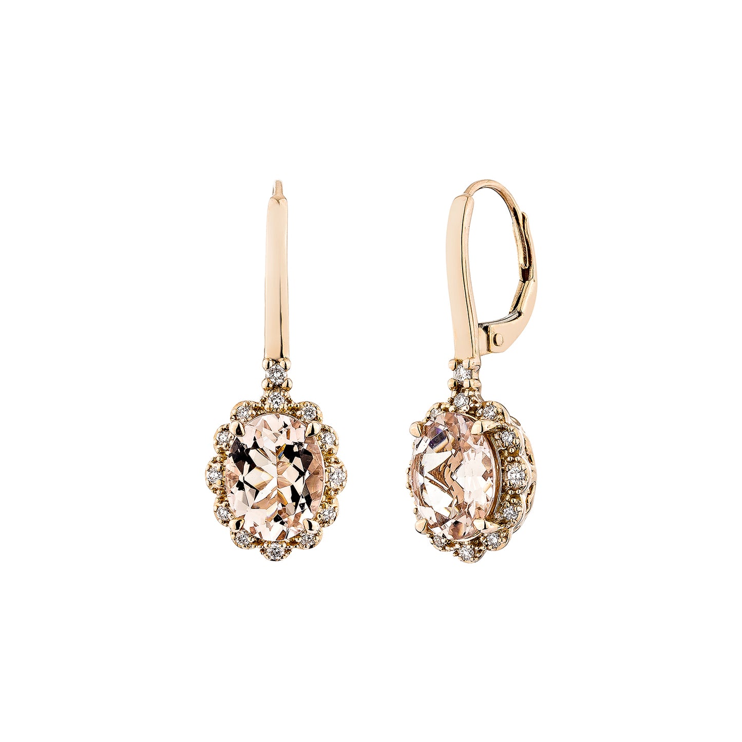 Morganite Drop Earring