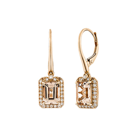 Morganite Drop Earring