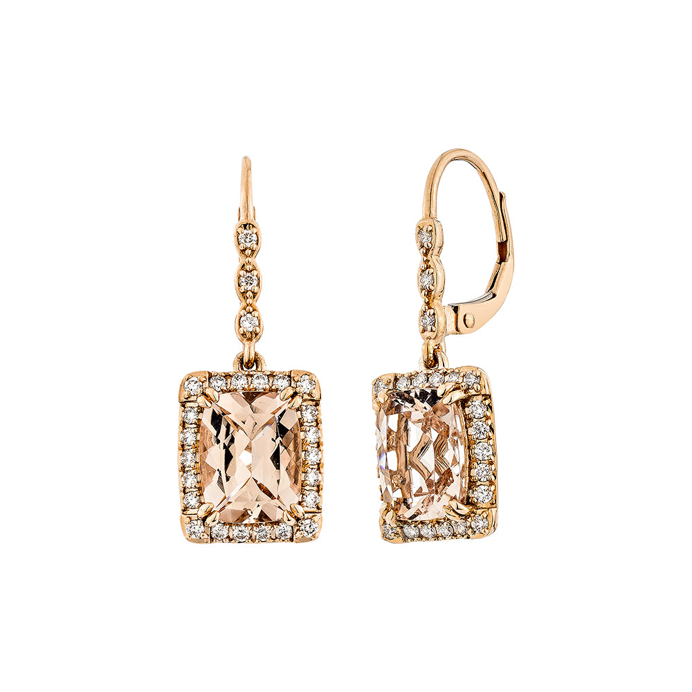 Morganite Drop Earring