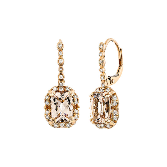 Morganite Drop Earring