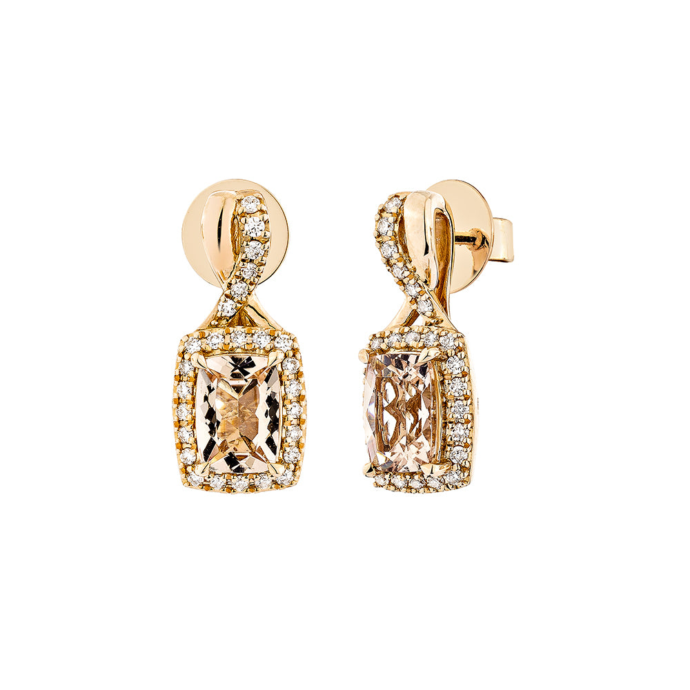 Morganite Drop Earring