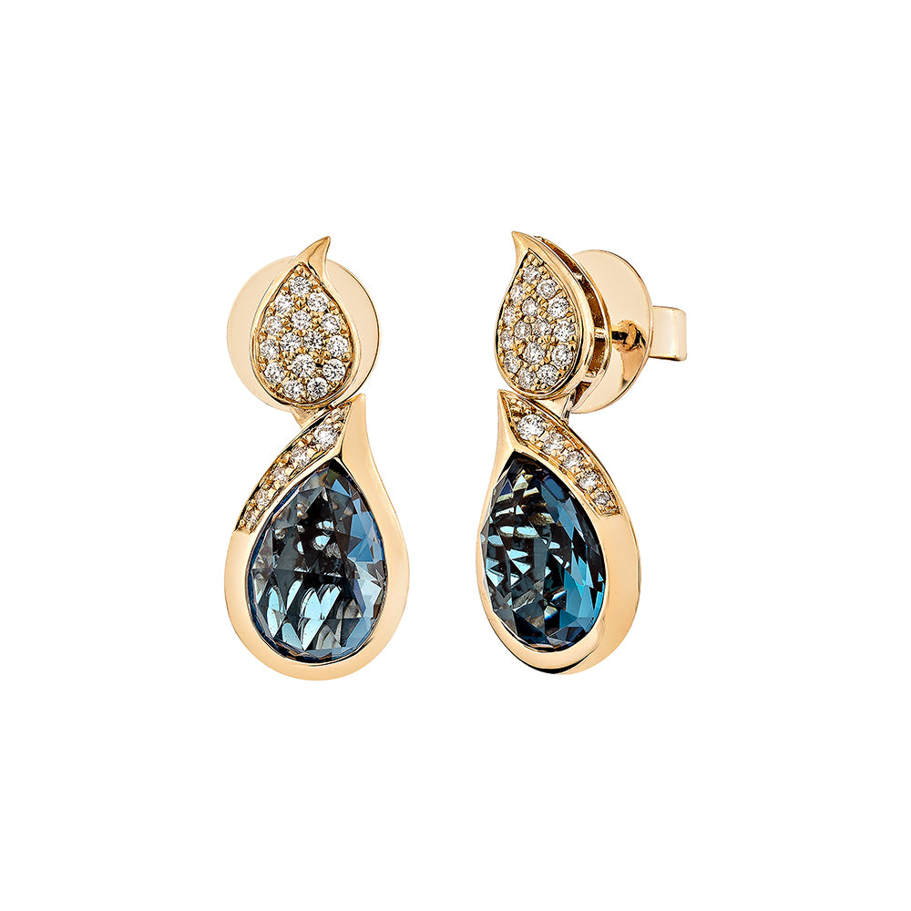 London Blue Topaz Drop Earring