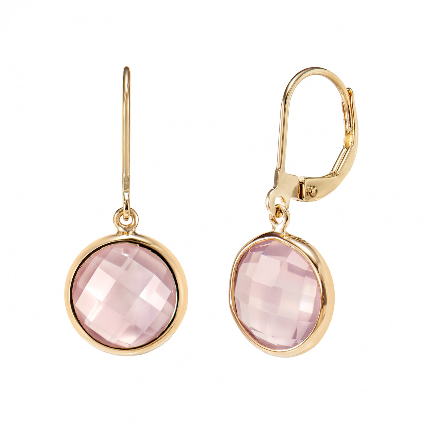 Rose Quartz Drop Earring