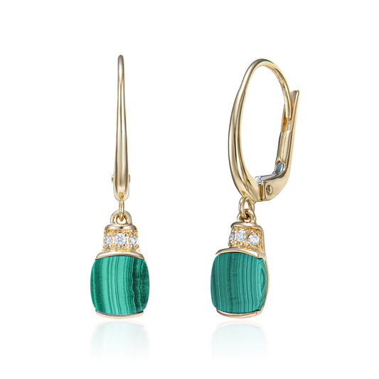 Malachite Drop Earring