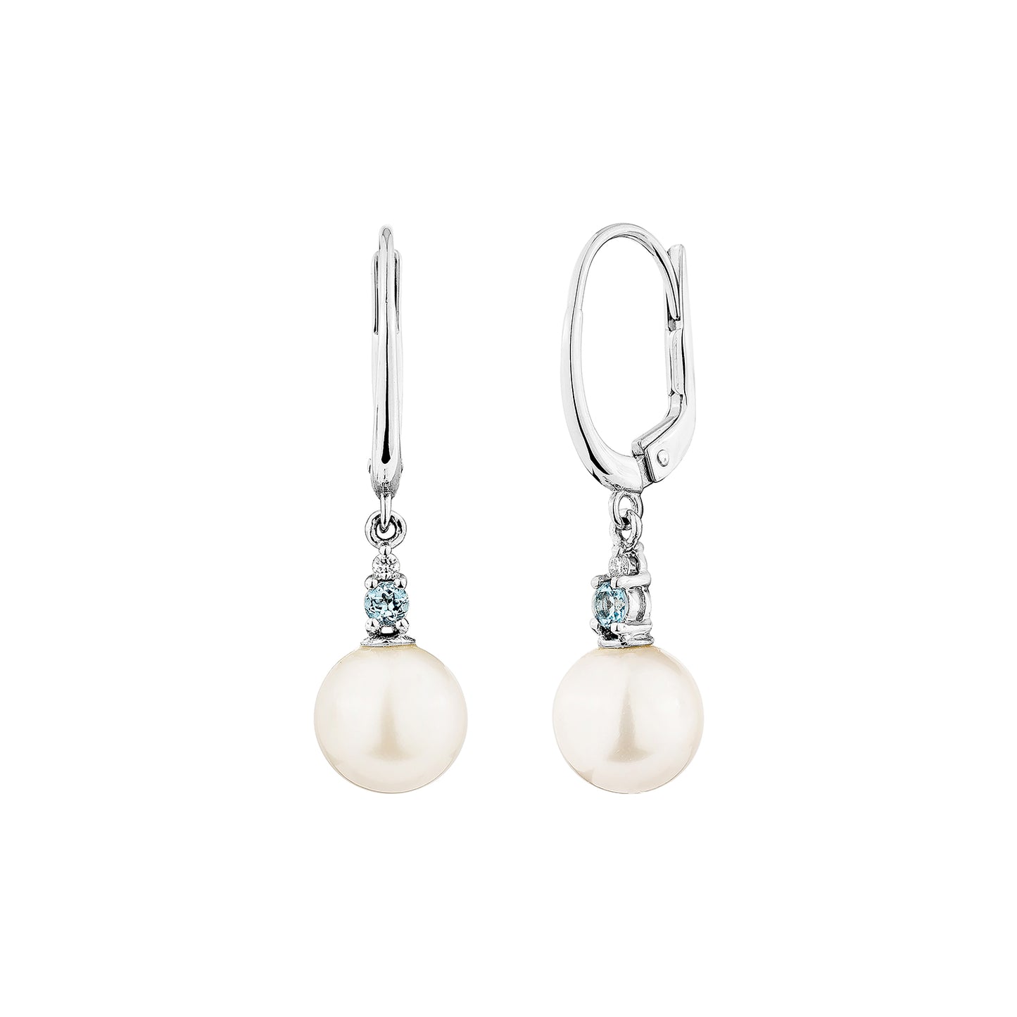 White Pearl Drop Earring
