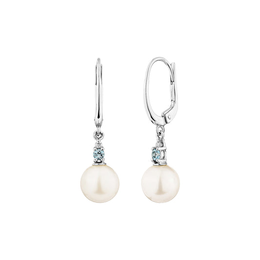 White Pearl Drop Earring