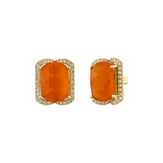 Carnelian Stud Earring