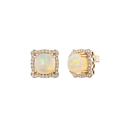 Opal Stud Earring