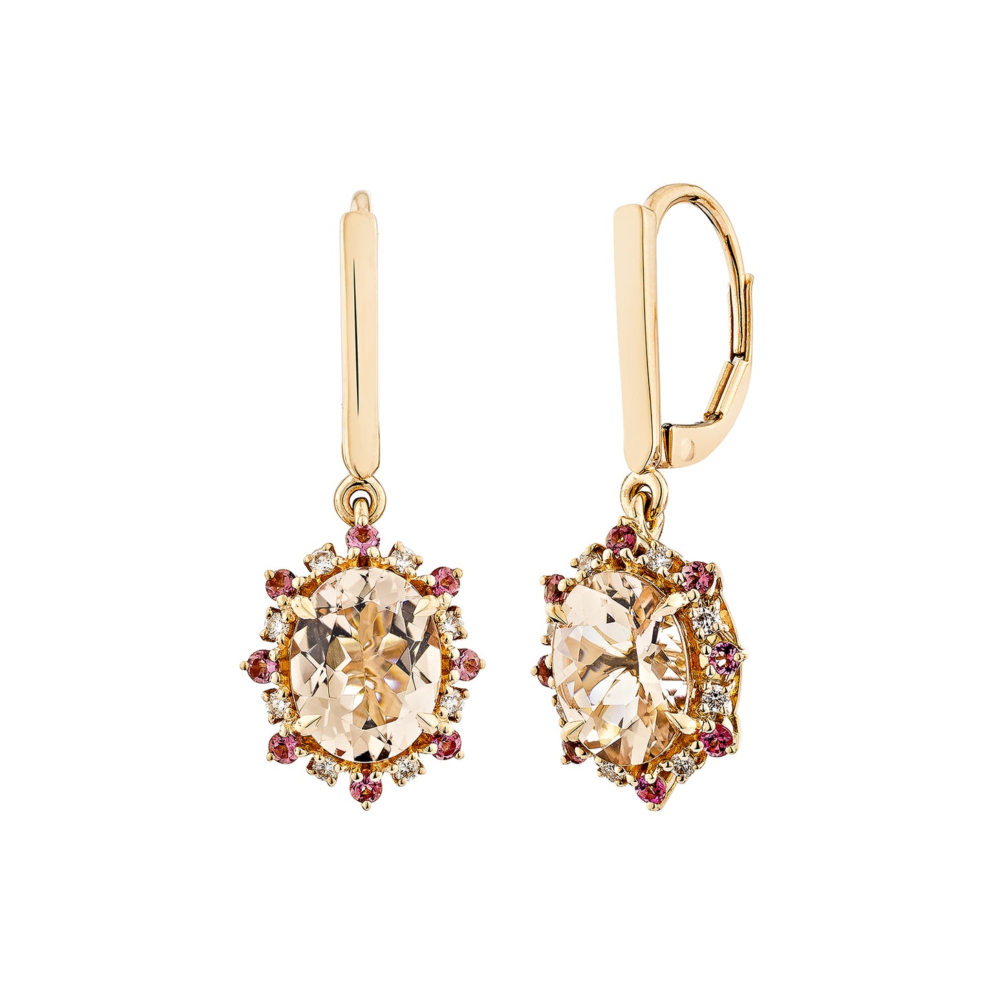 Morganite Drop Earring