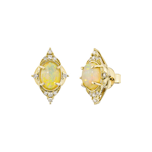 Opal Stud Earring