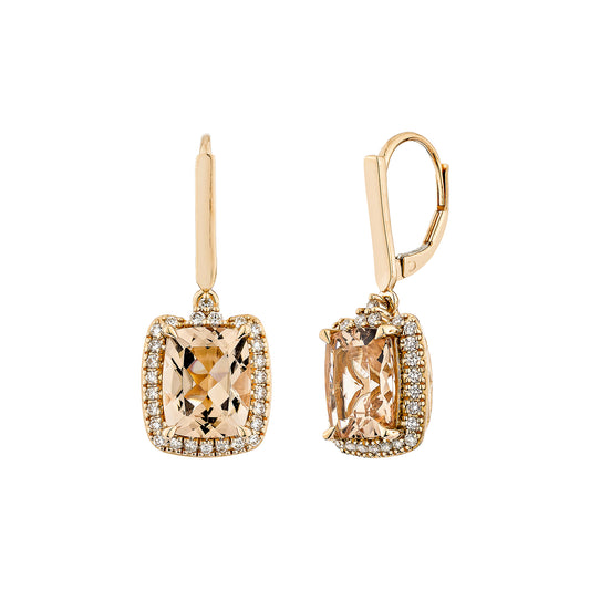 Morganite Drop Earring