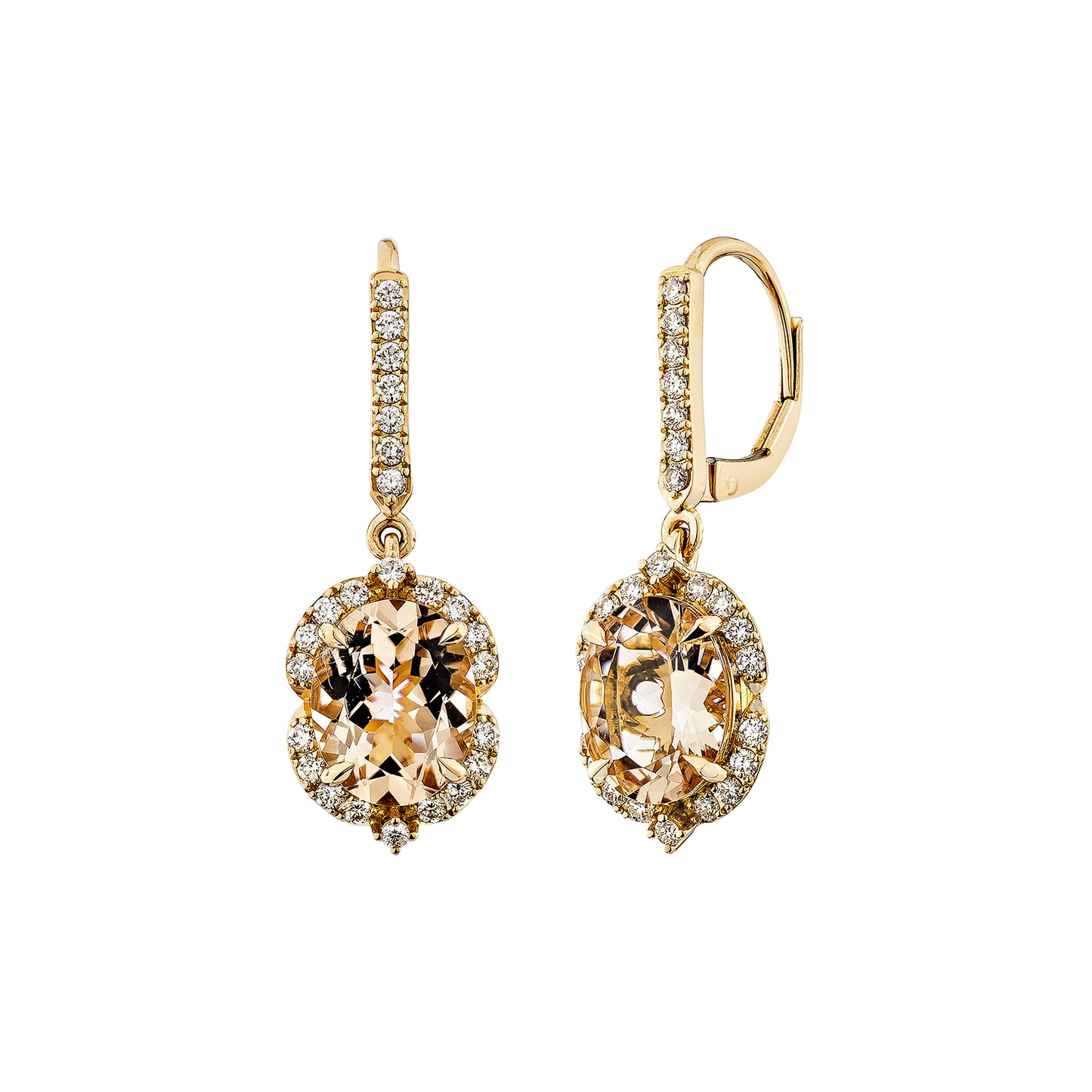 Morganite Drop Earring