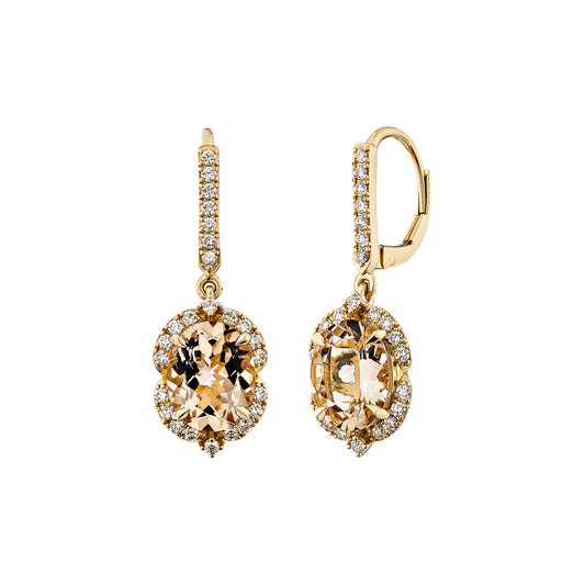 Morganite Drop Earring