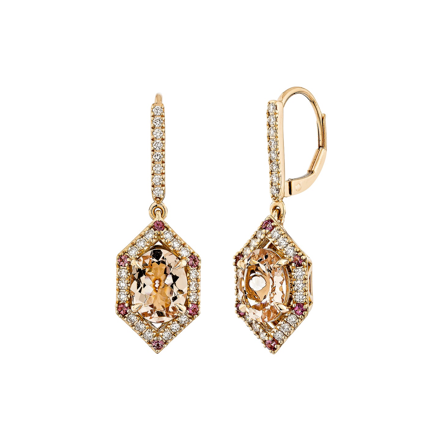 Morganite Drop Earring