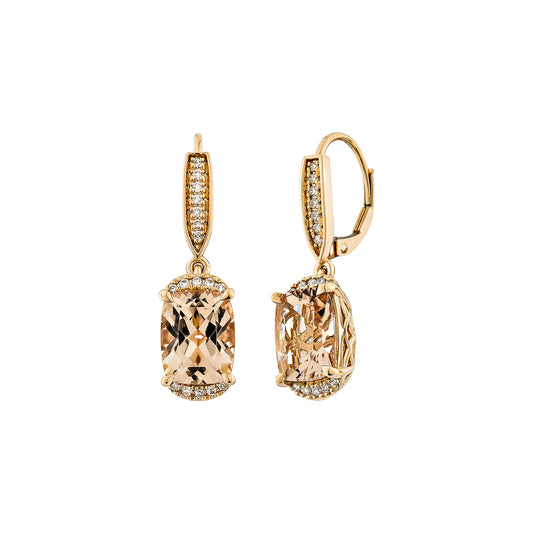 Morganite Drop Earring