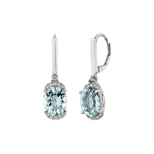 Aquamarine Drop Earring