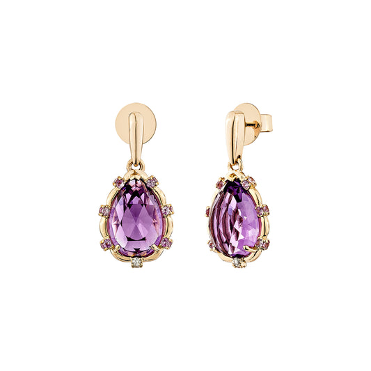 Amethyst Teardrop Earring