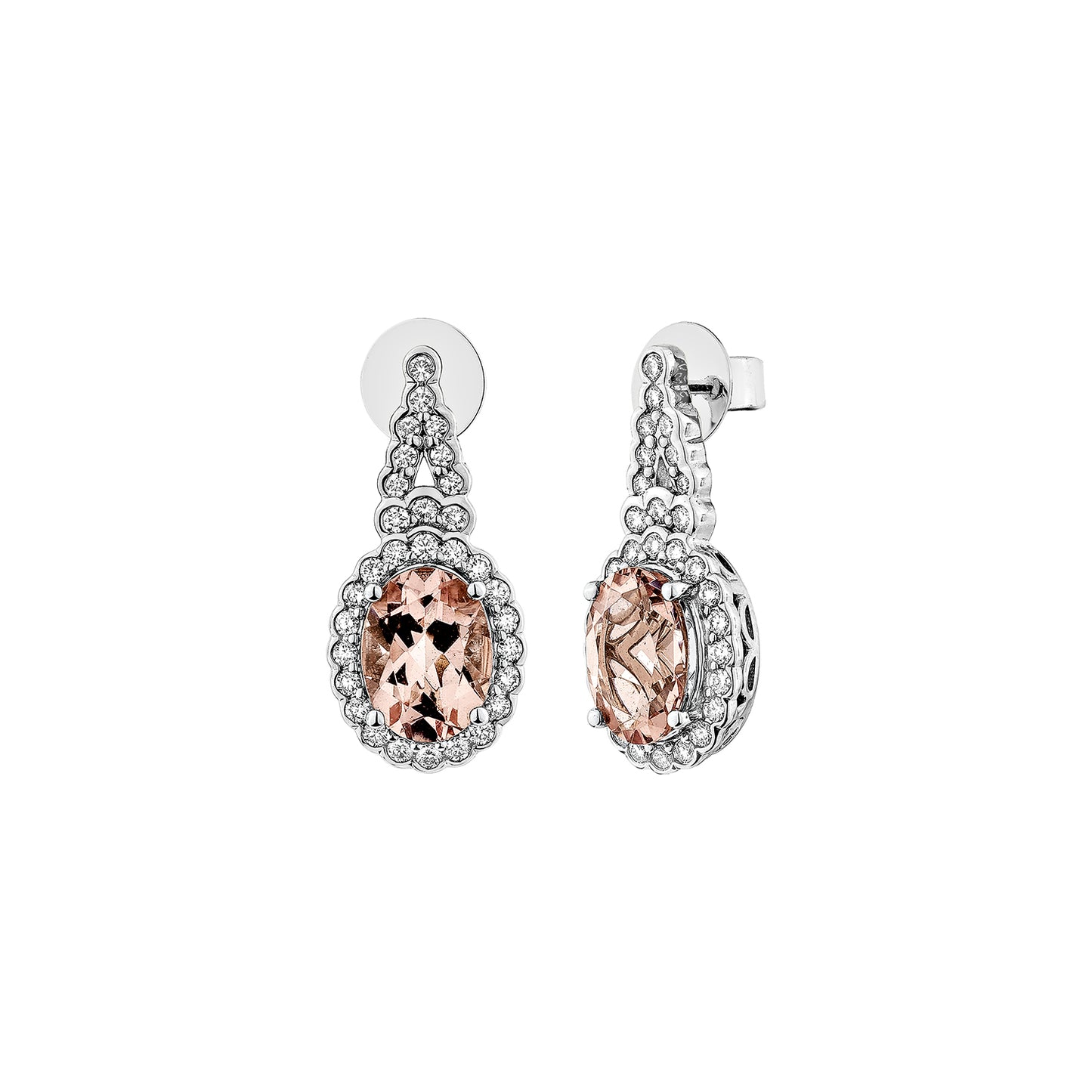 Pink Morganite Drop Earring