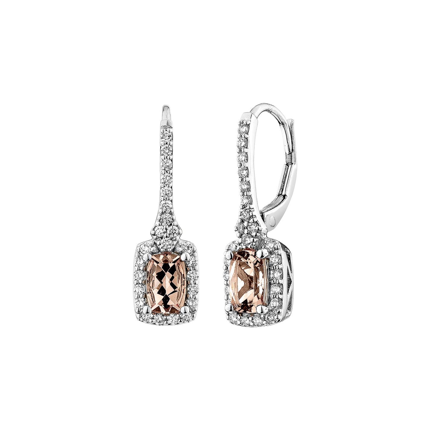 Pink Morganite Drop Earring