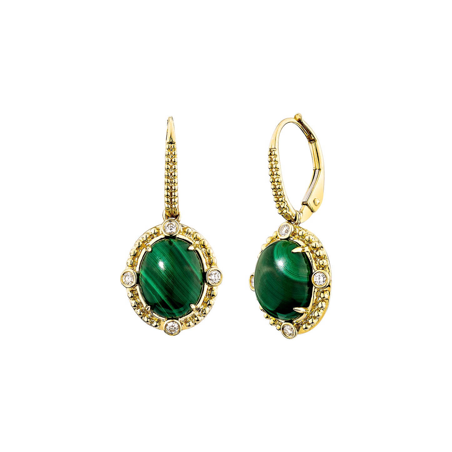 Malachite Drop Earring