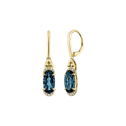 London Blue Topaz Drop Earring