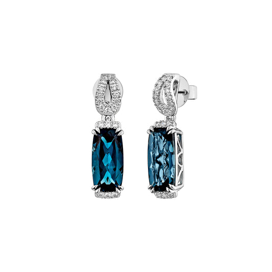 London Blue Topaz Drop Earring