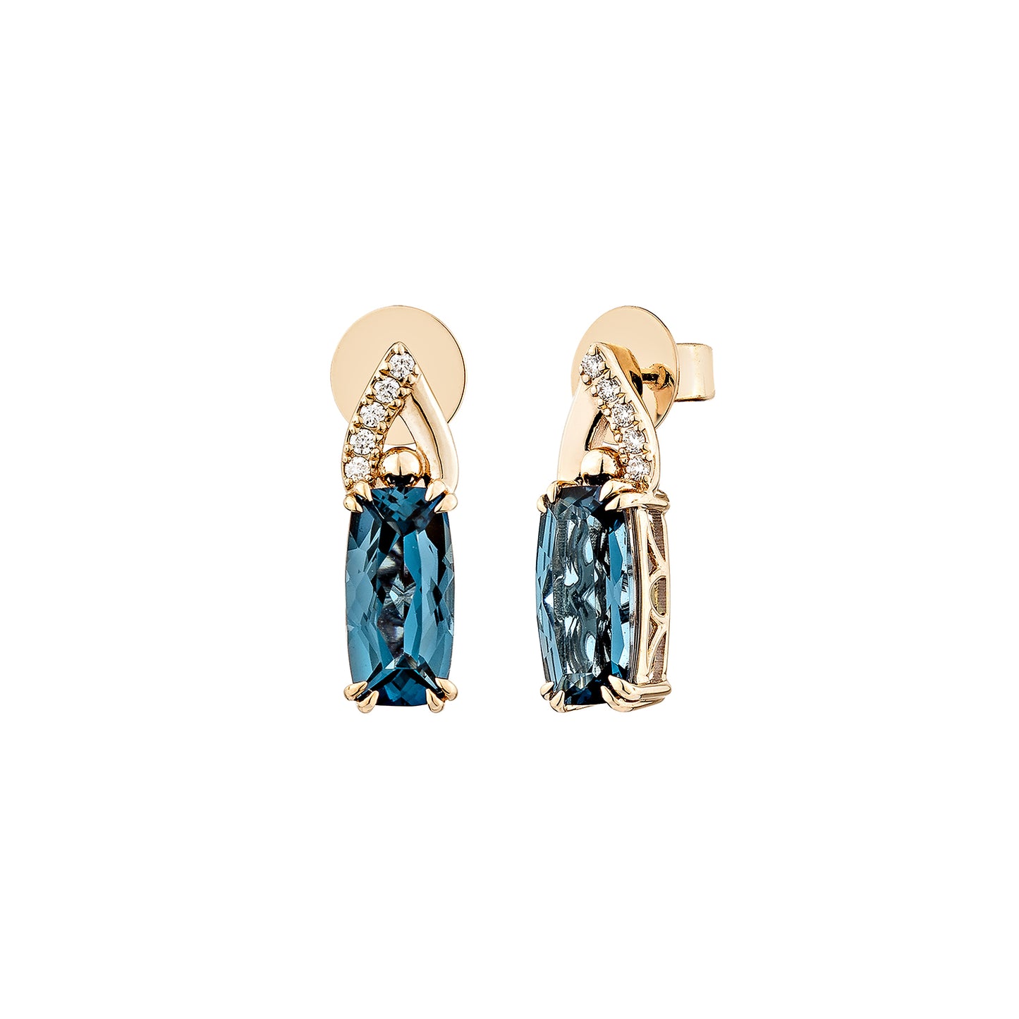 London Blue Topaz Drop Earring