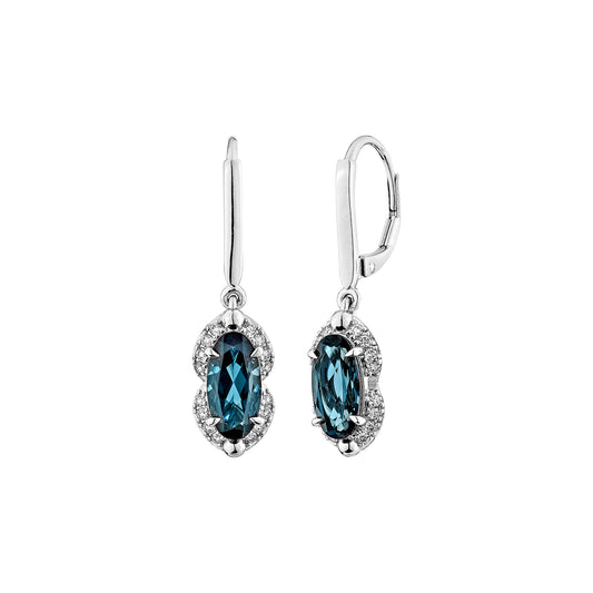 London Blue Topaz Drop Earring