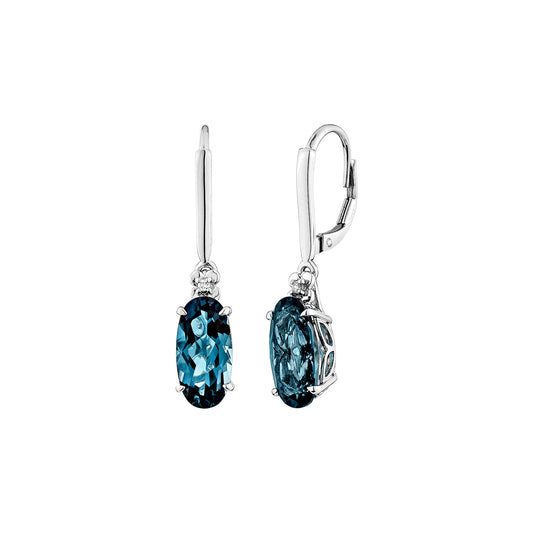 London Blue Topaz Drop Earring