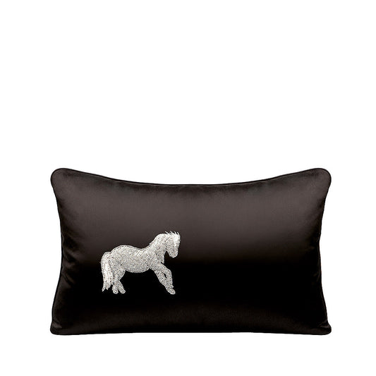 Cheval Debout Beaded Cushion