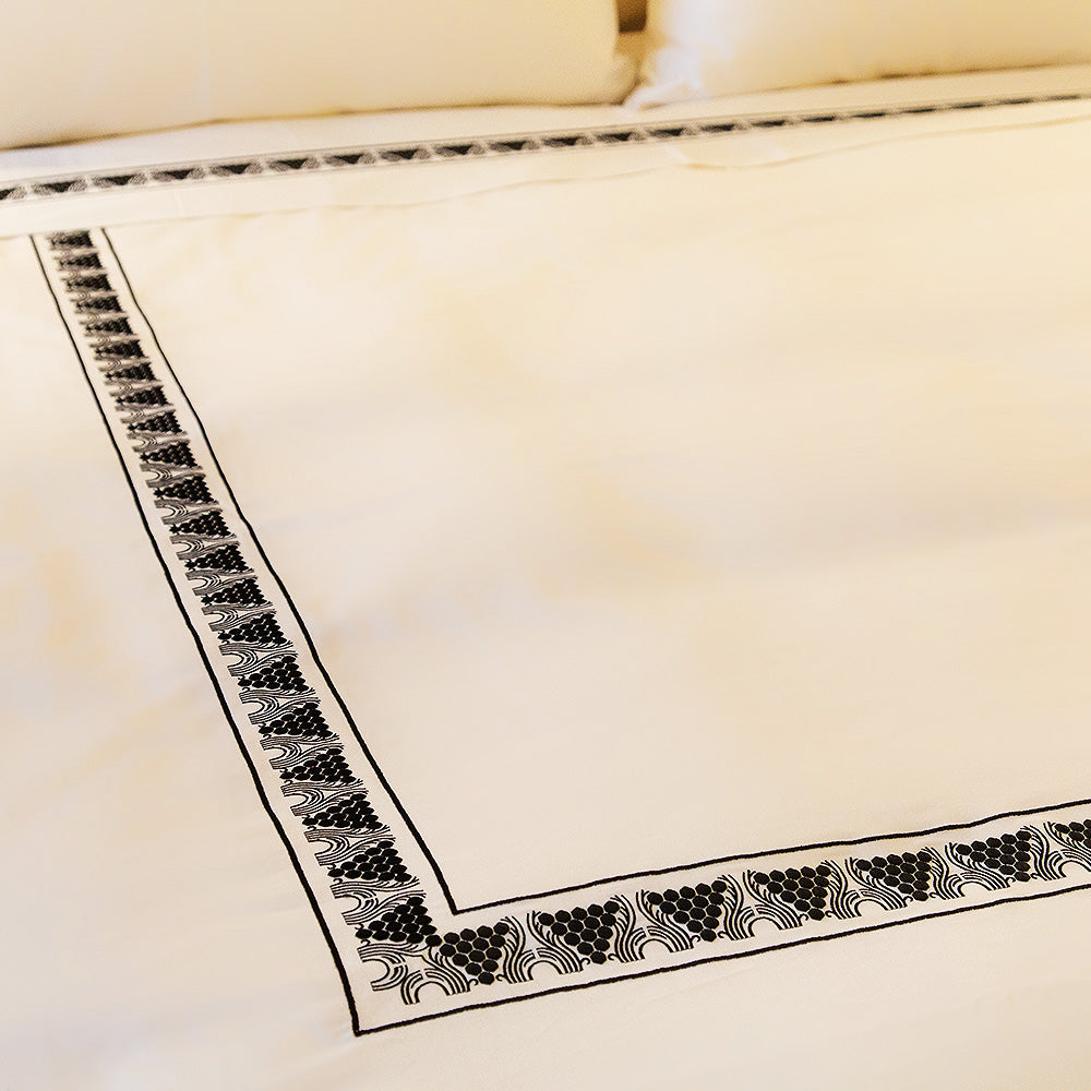 Raisins Embroidered Duvet Cover